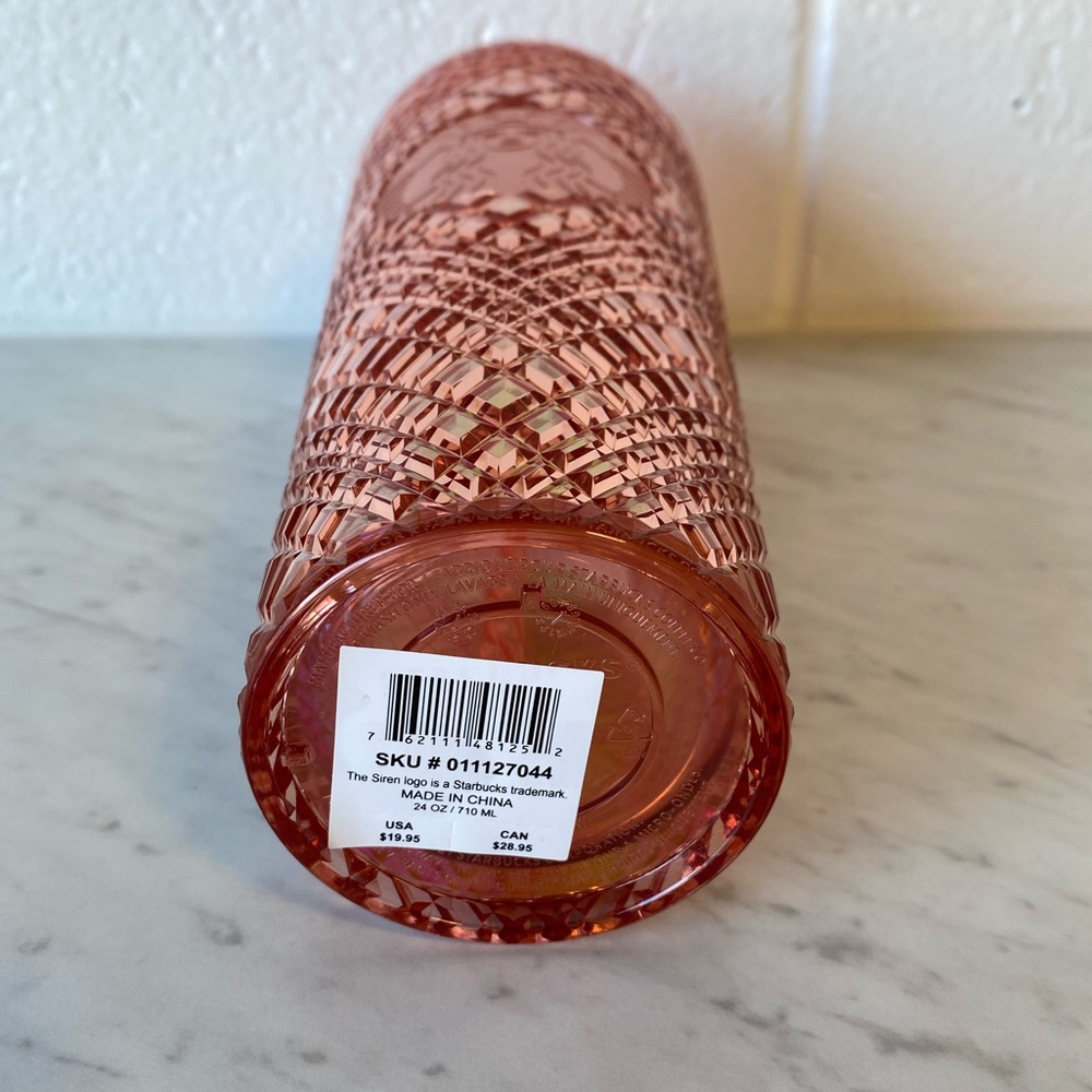 Starbucks Rose Gold 2021 Holiday Jewelled Tumbler - Picture 3 of 3